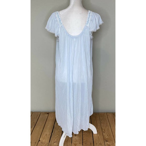 Vintage SILK ESSENCE Short Sleeve Nightgown Medium - Picture 2 of 7